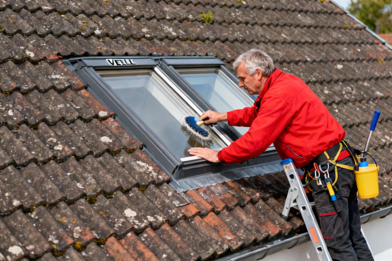 Comment nettoyer l’extérieur de votre Velux sans risquer votre vie