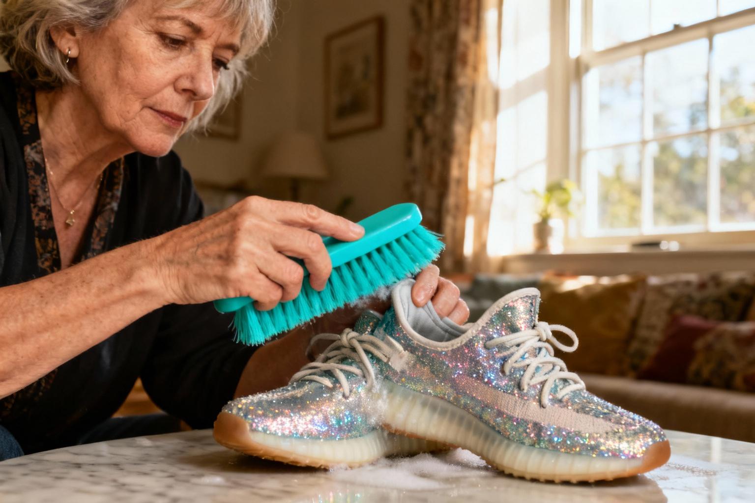 Comment nettoyer des baskets Vanessa Wu sans abîmer les paillettes