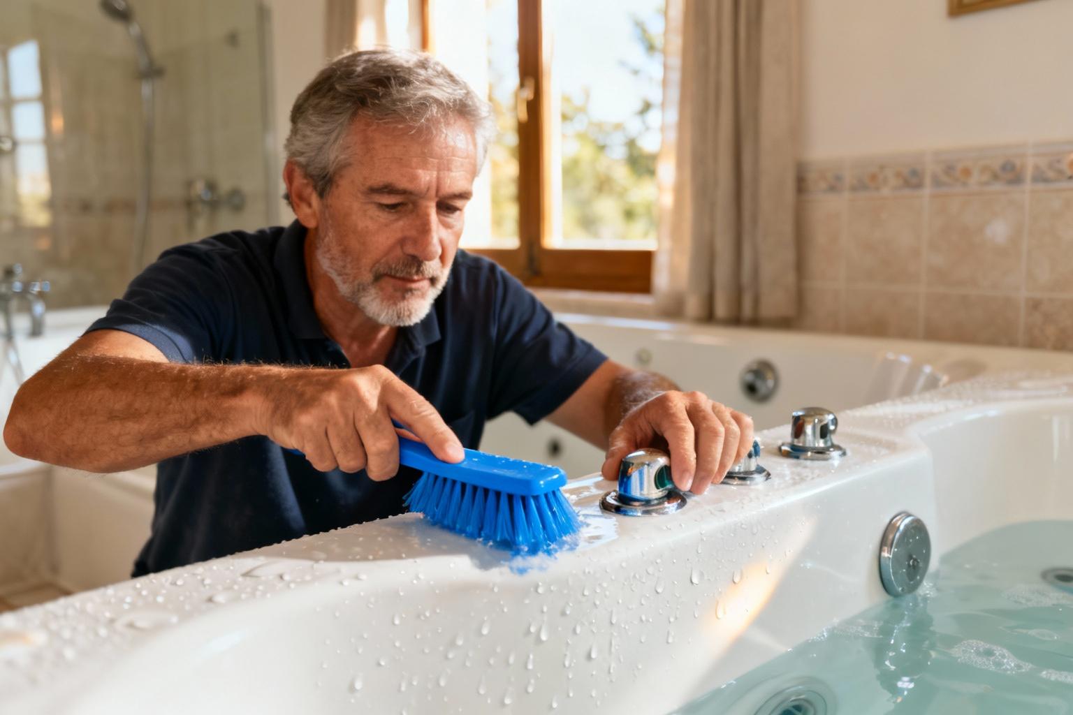 Comment nettoyer les buses de votre baignoire balnéo étape par étape