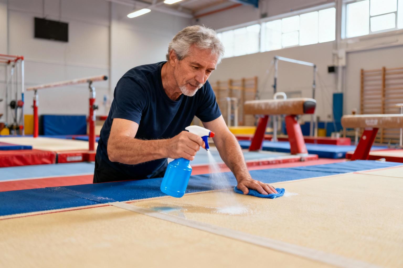 Comment nettoyer un praticable de gym : guide pratique étape par étape